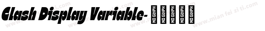 Clash Display Variable字体转换